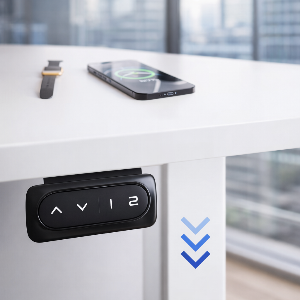 Bureau assis debout électrique ALTIVA 140 × 60 cm