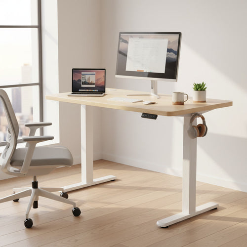Bureau assis debout électrique ELVORA 100×60 cm