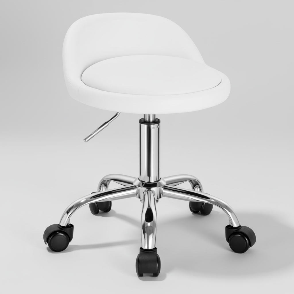 Tabouret de bureau blanc