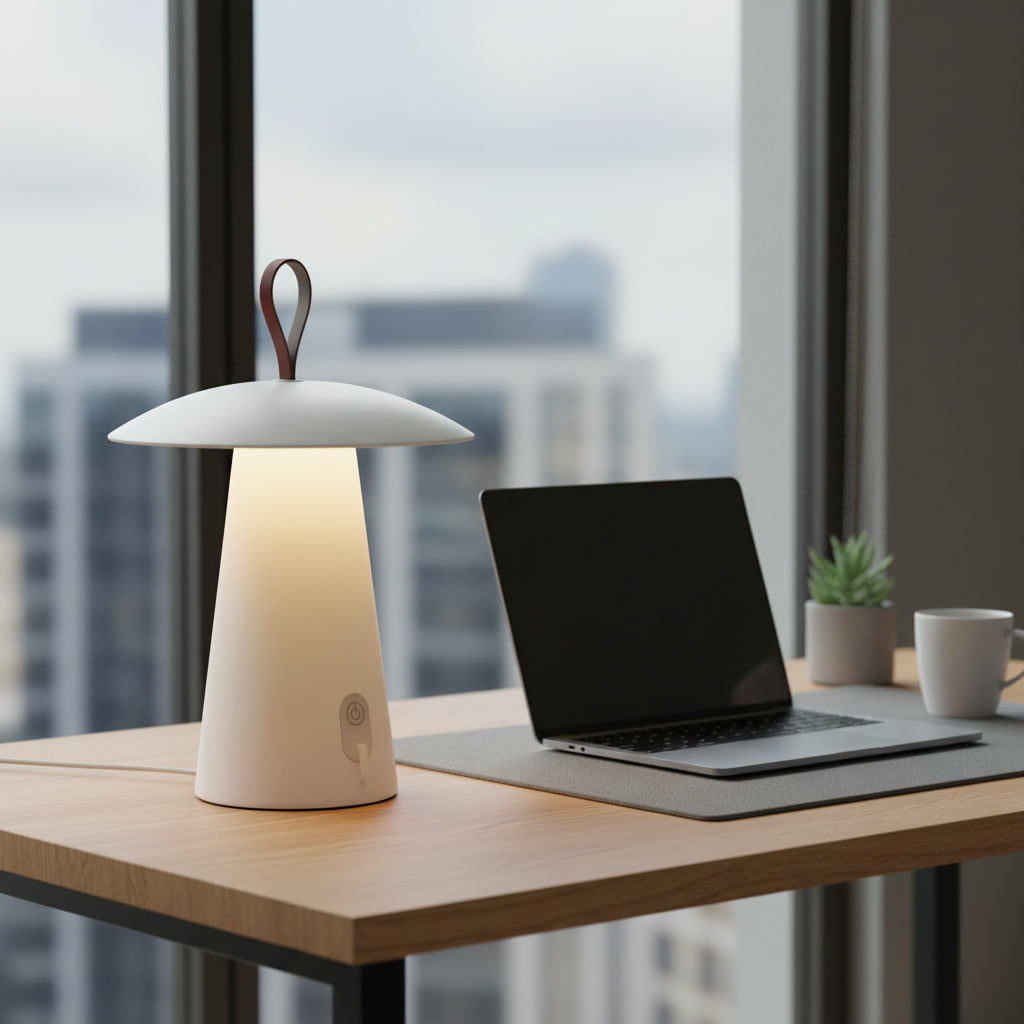 Lampe de table LED sans fil avec poignée