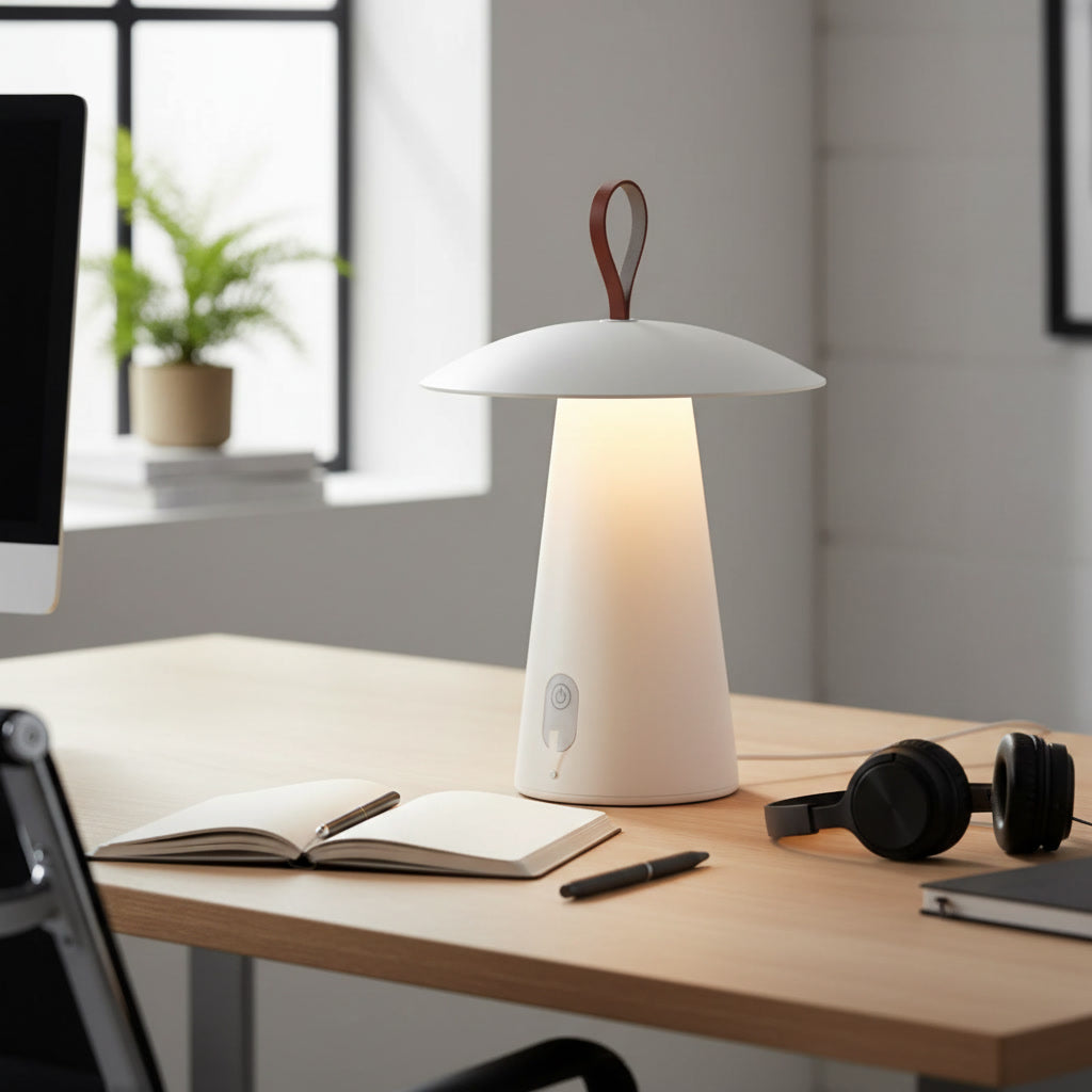 Lampe de table LED sans fil avec poignée