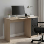 Bureau avec rangements – style bois naturel